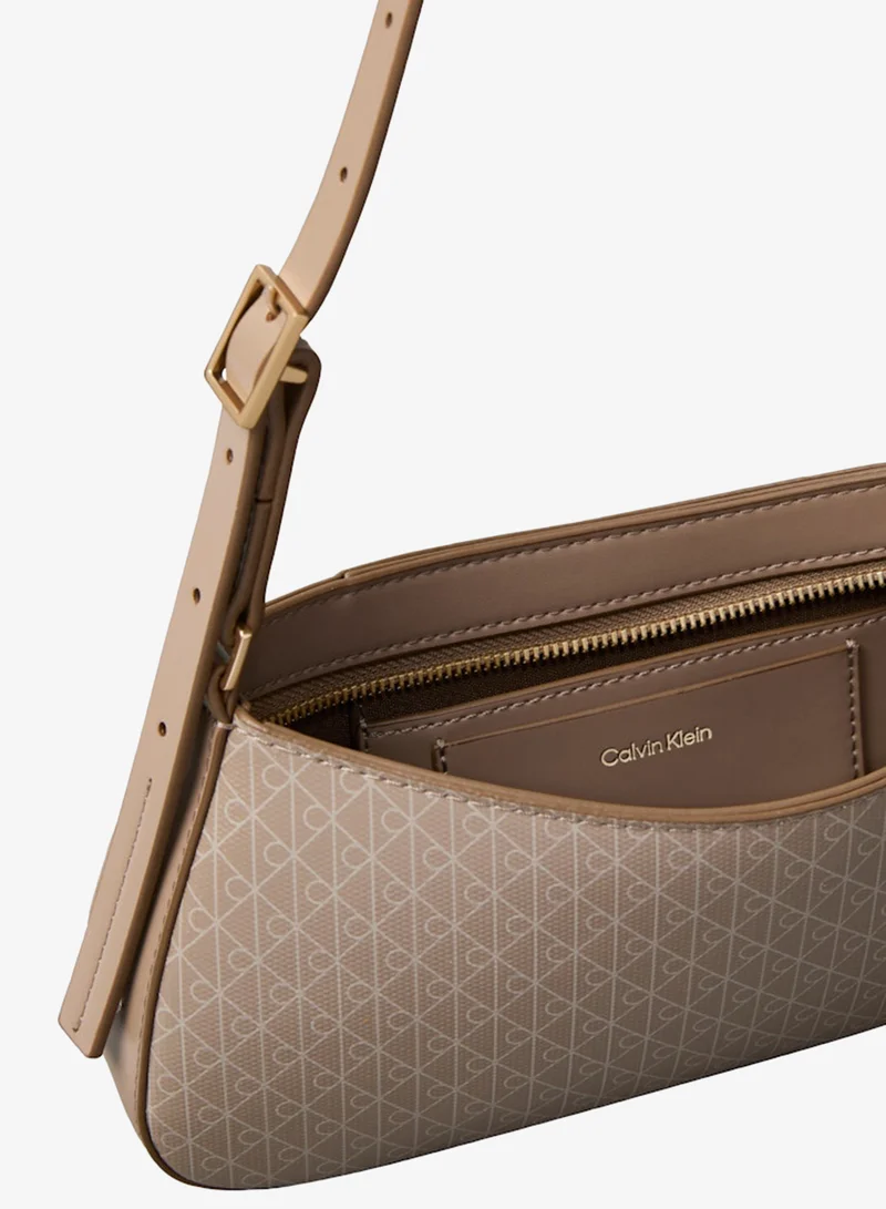 CALVIN KLEIN  Coated Emblem Small Shoulder Bag for Women | Best Price UAE